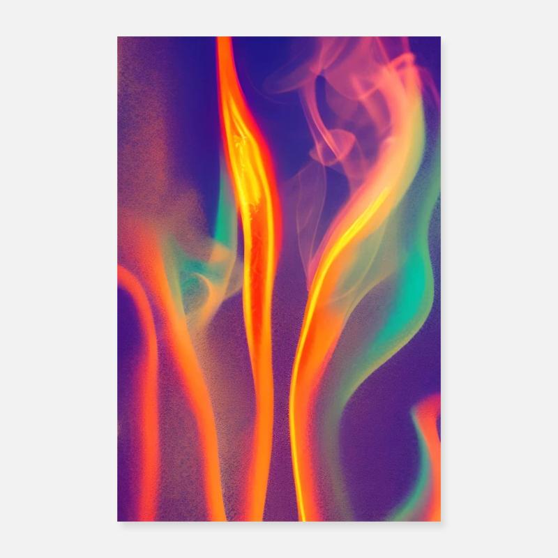 Bunter Rauch Poster 40x60 cm