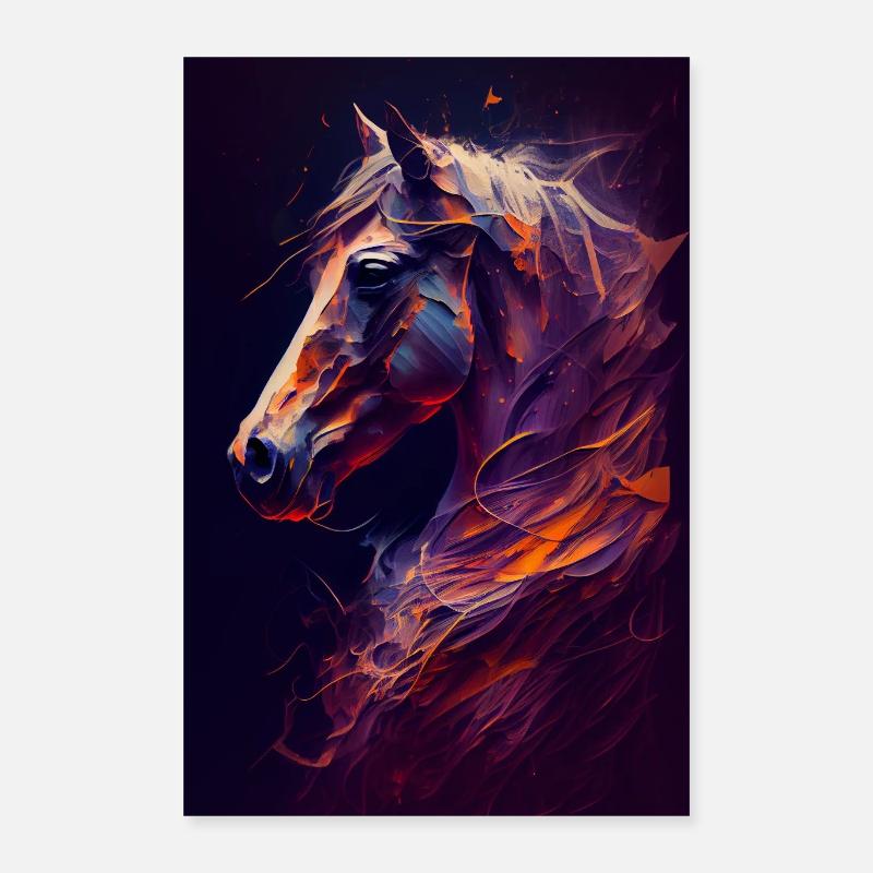 Chevaux Équitation Équitation Saut d’obstacles Poster 40 x 60 cm