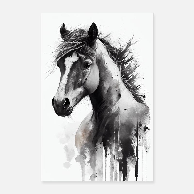 Chevaux Équitation Équitation Saut d’obstacles Poster 40 x 60 cm