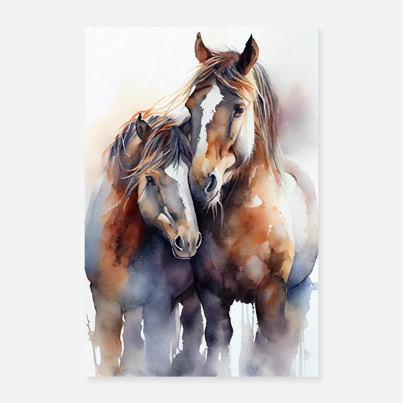 Chevaux Équitation Équitation Saut d’obstacles Poster 40 x 60 cm