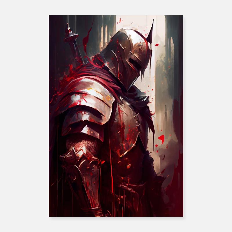 Deus Vult Crusaders Knights Templar Middle Ages Poster 16" x 24" (40x60 cm)