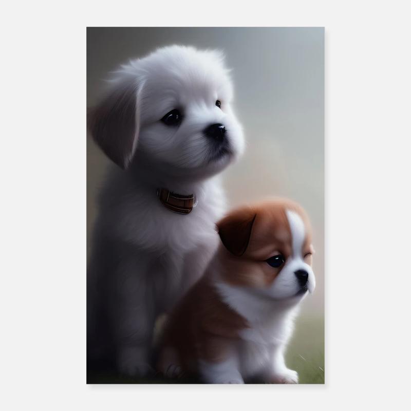Bébé chien Poster 40 x 60 cm