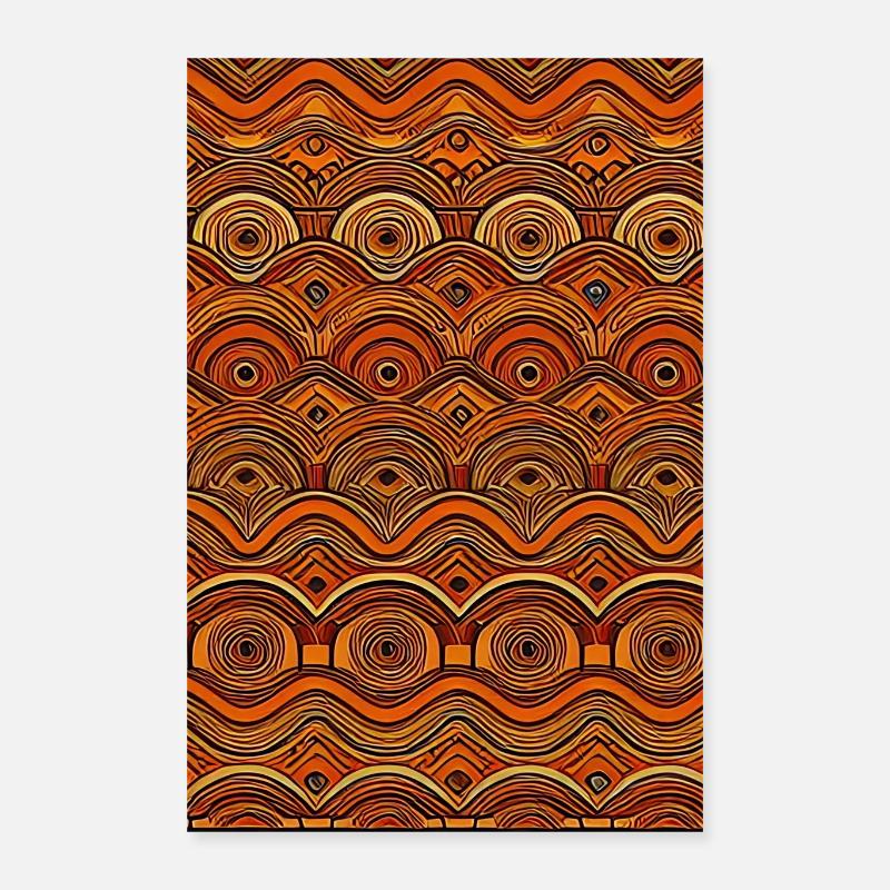 Vintage Pattern Poster 16" x 24" (40x60 cm)