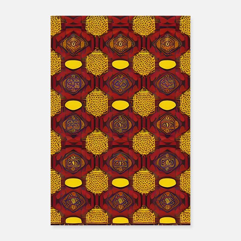 Vintage Pattern Poster 16" x 24" (40x60 cm)