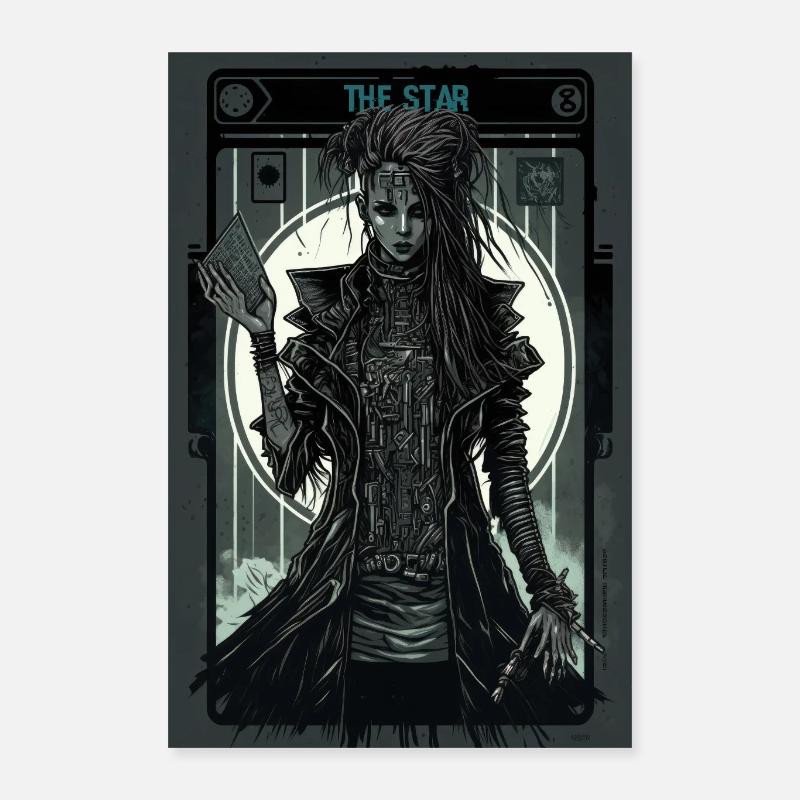 Étoile - Poster 40 x 60 cm - blanc