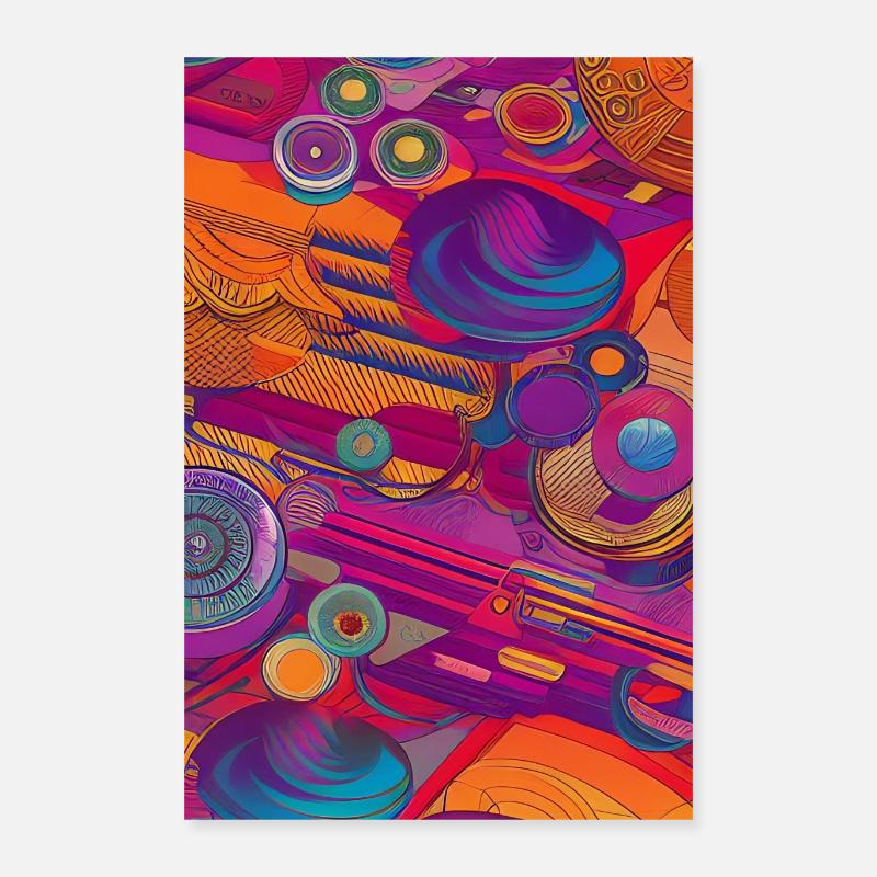 Modello retrò Poster 40x60 cm