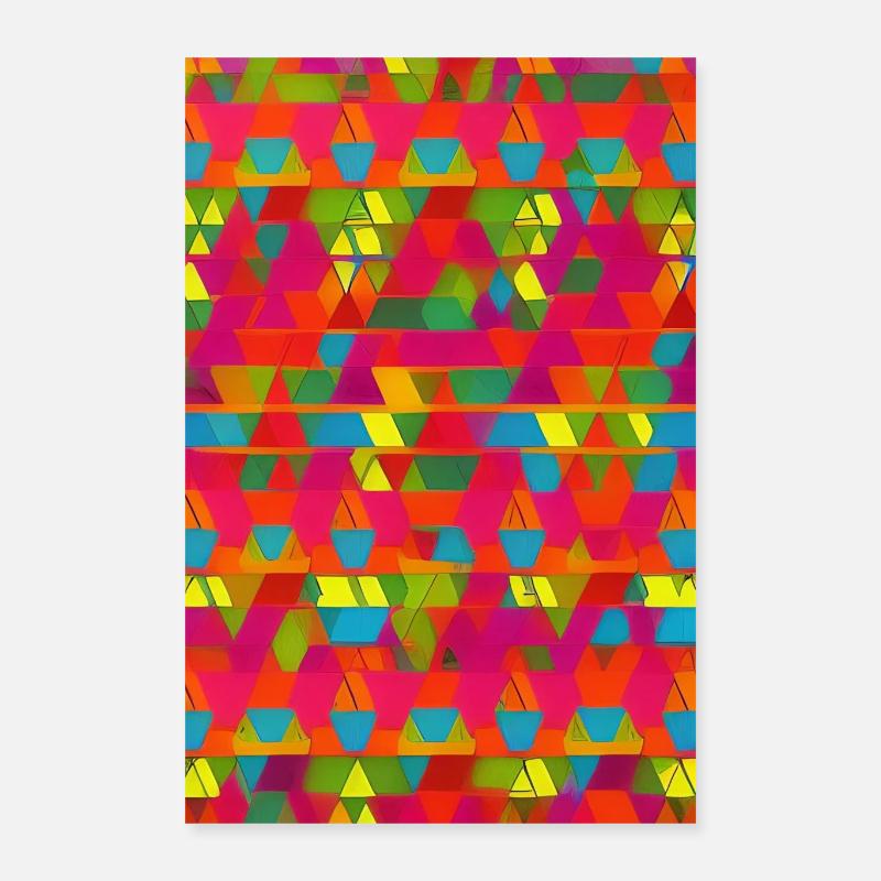 Retro Pattern Poster 16" x 24" (40x60 cm)