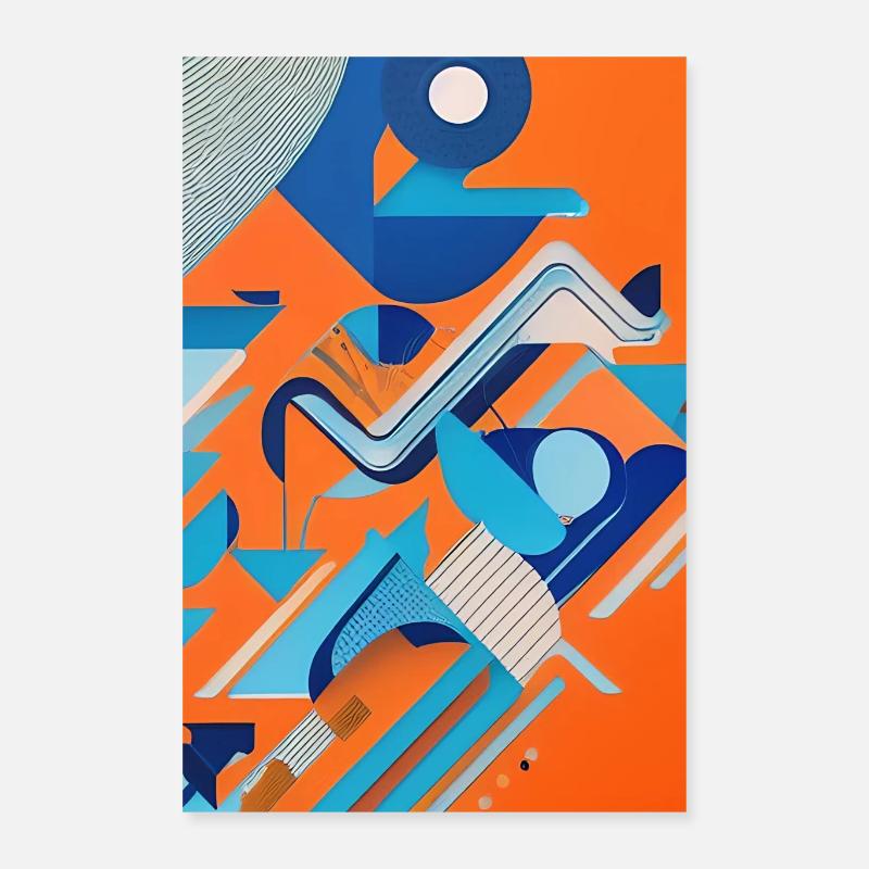 Abstrakte Kunst Poster 40x60 cm