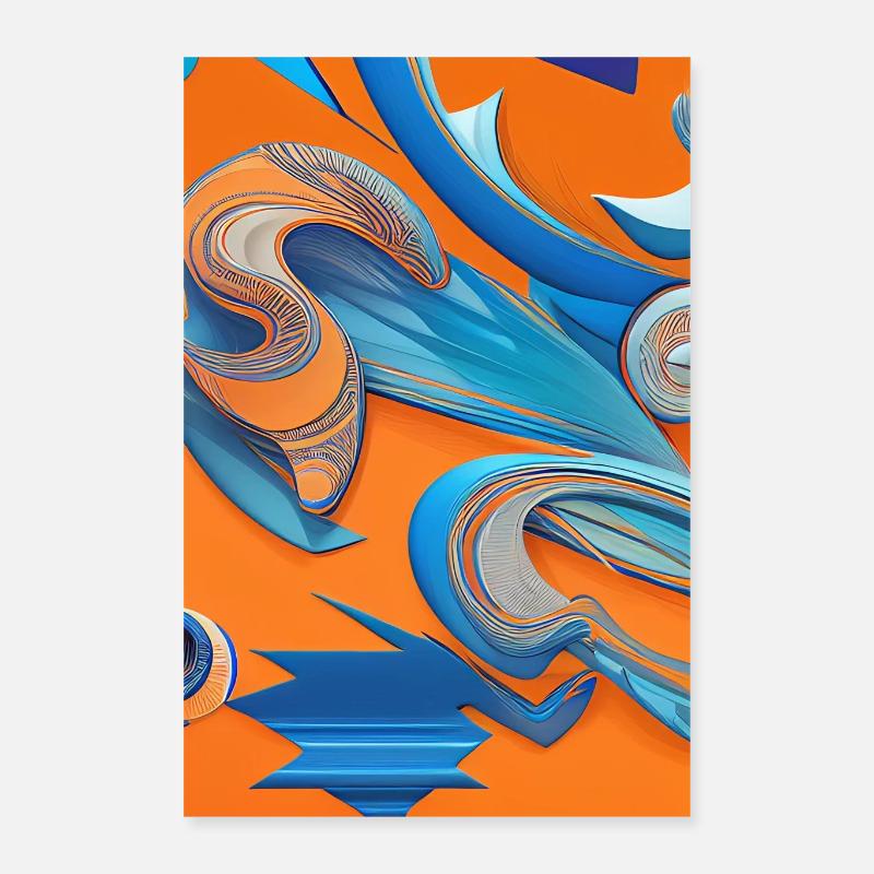 Abstrakte Kunst Poster 40x60 cm