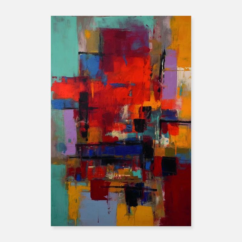 Mark Rothko Gradient Art Modern Boho Design Poster 16" x 24" (40x60 cm)