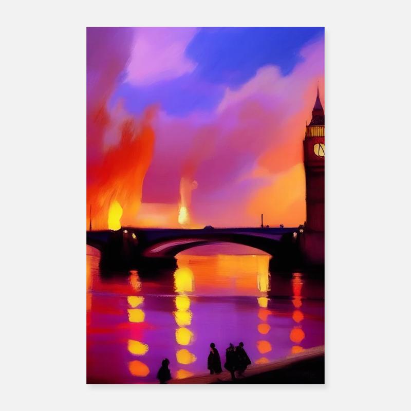 Ponts à Londres Poster 40 x 60 cm