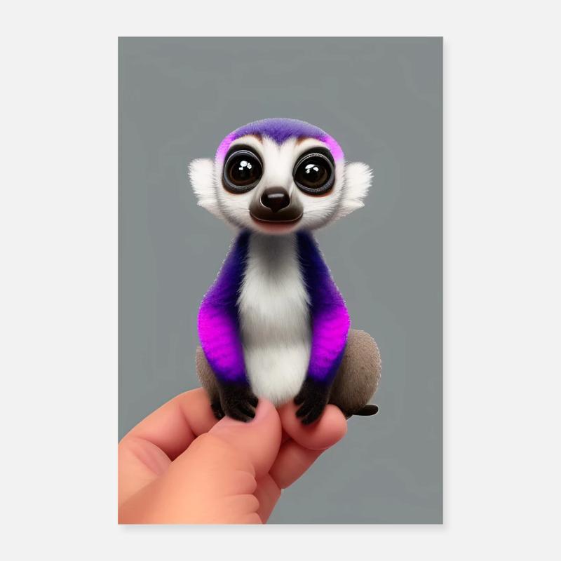 Lemur Affe Poster 40x60 cm