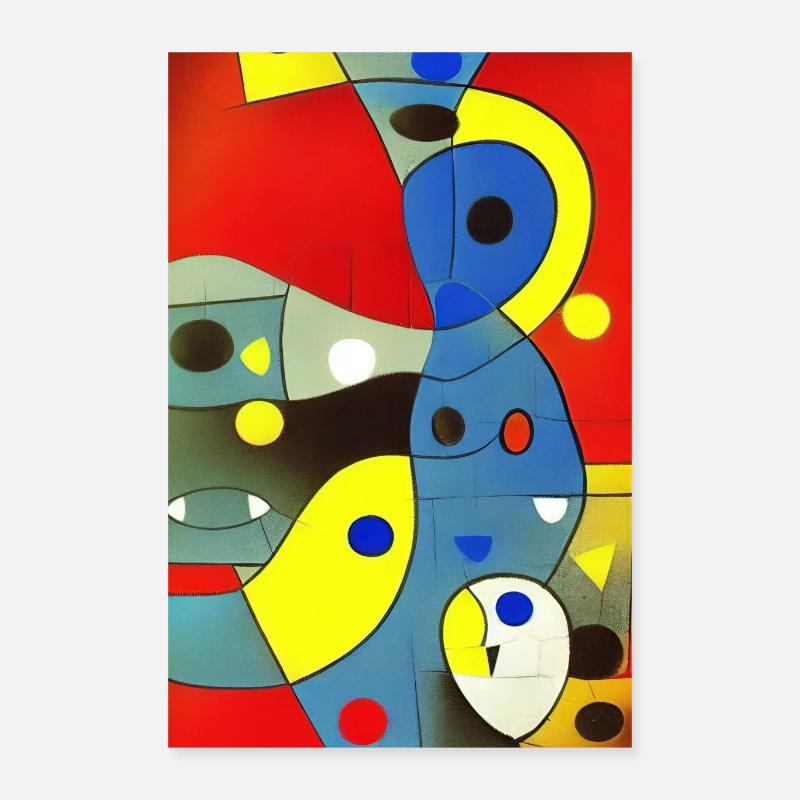 Abstrakte Kunst Poster 40x60 cm