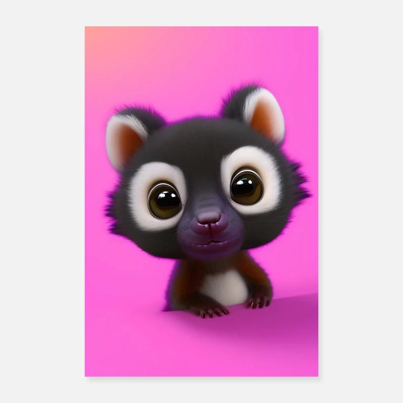 Lemur Affe Poster 40x60 cm