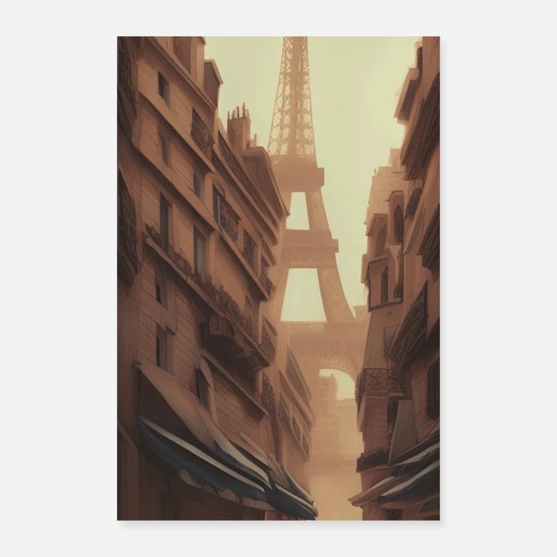 Rue de Paris Poster 40 x 60 cm