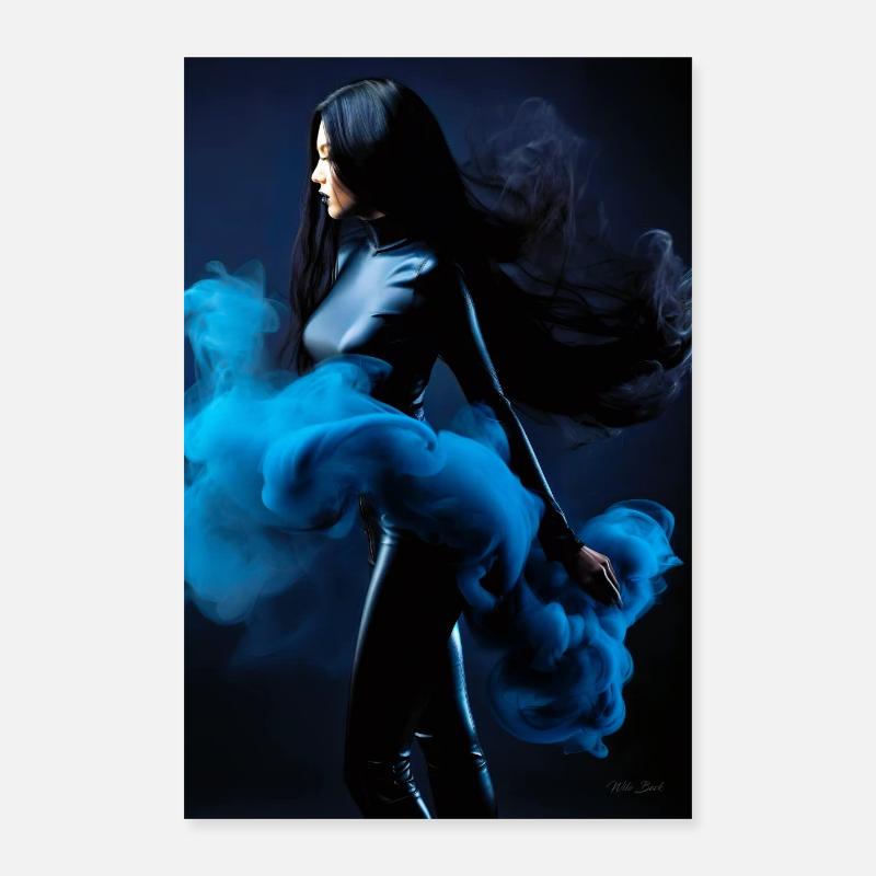 Blaue Schönheit 2 Poster 40x60 cm