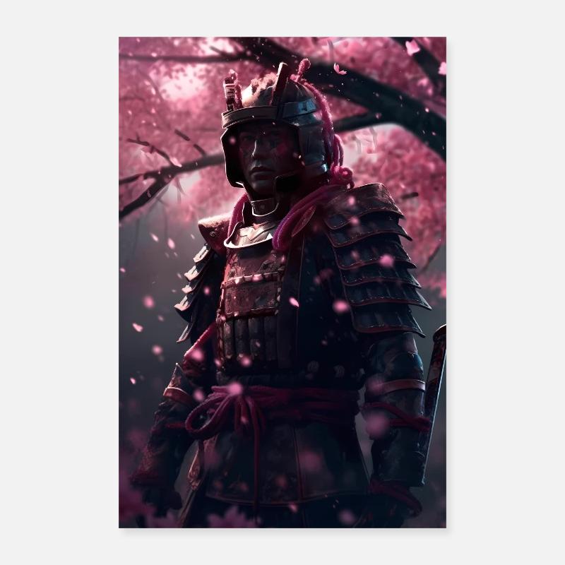 Japan Samurai Krieger Artwork Poster 40x60 cm