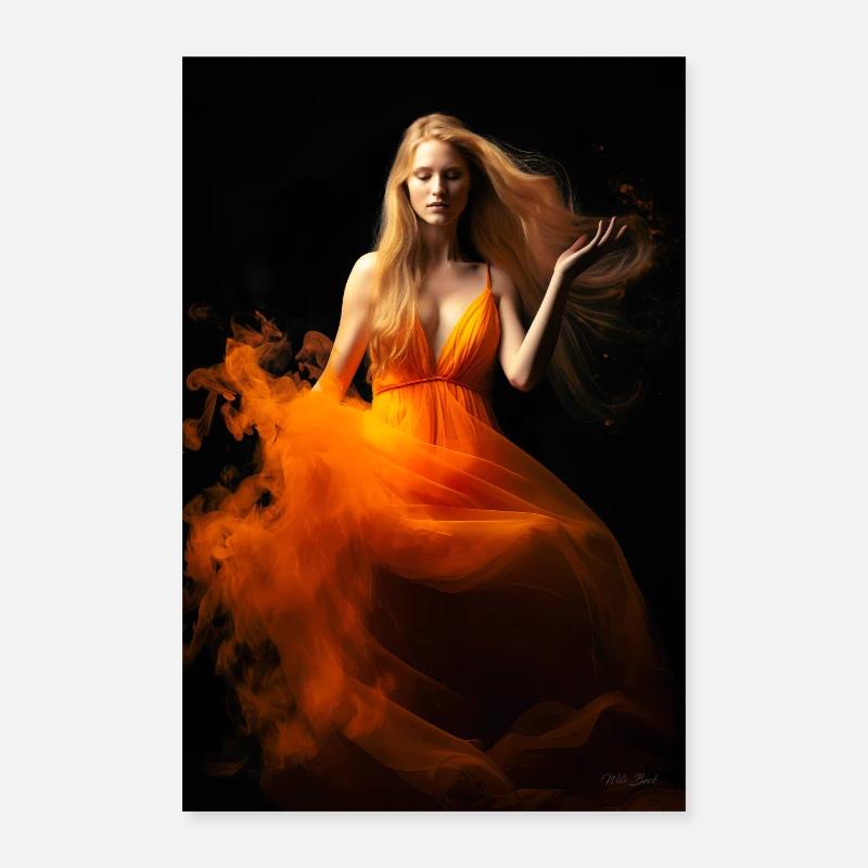 Orange Beauté 4 Poster 40 x 60 cm