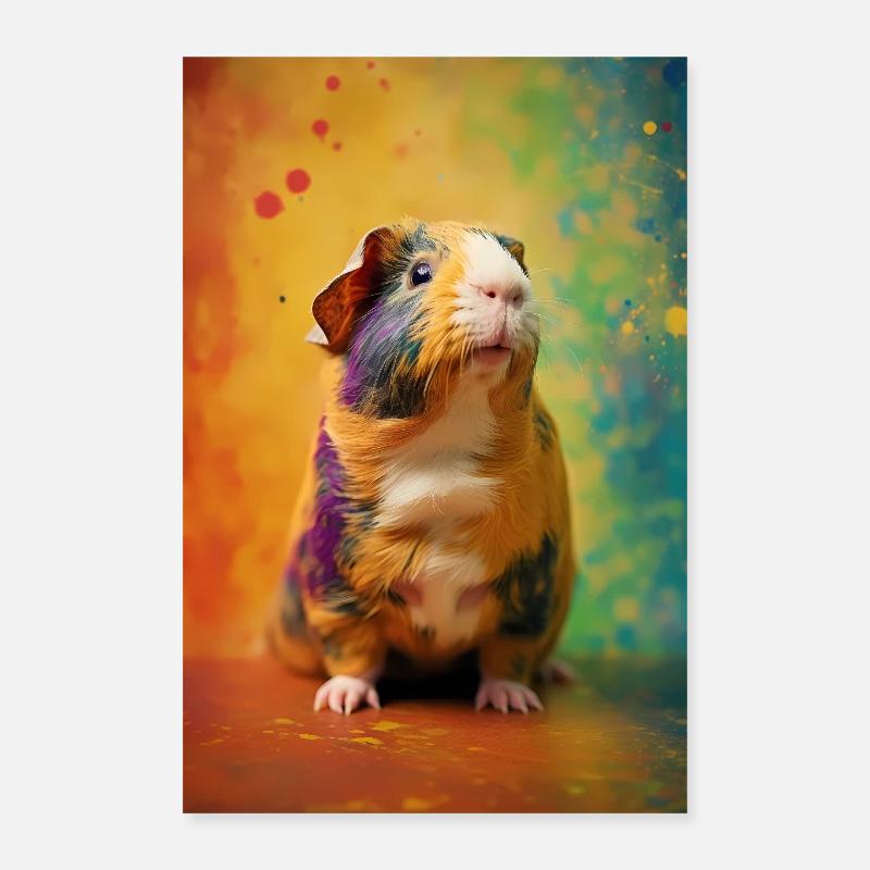 Animaux cochons d’Inde Poster 40 x 60 cm