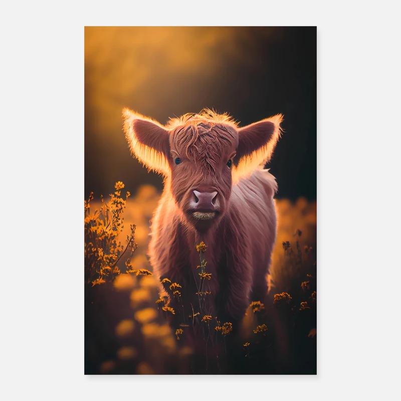 Scottish Highland Cows Poster 40x60 cm