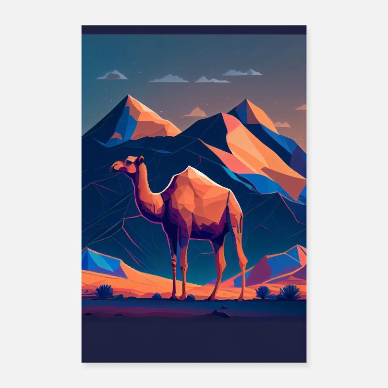 Camel Nature Egypt Poster 40x60 cm