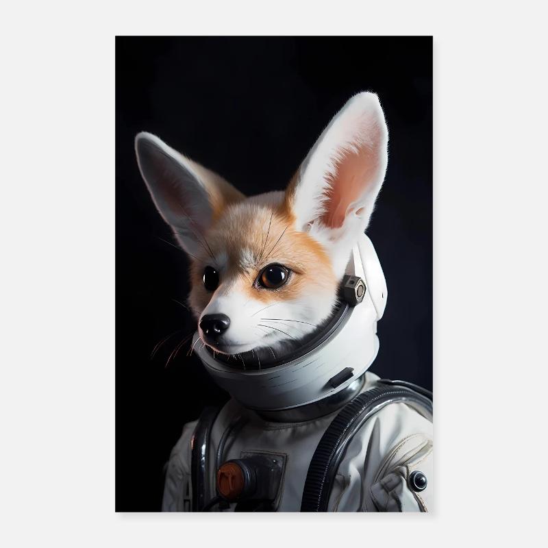 Fennec Astronaut Desert Fox Poster 40x60 cm