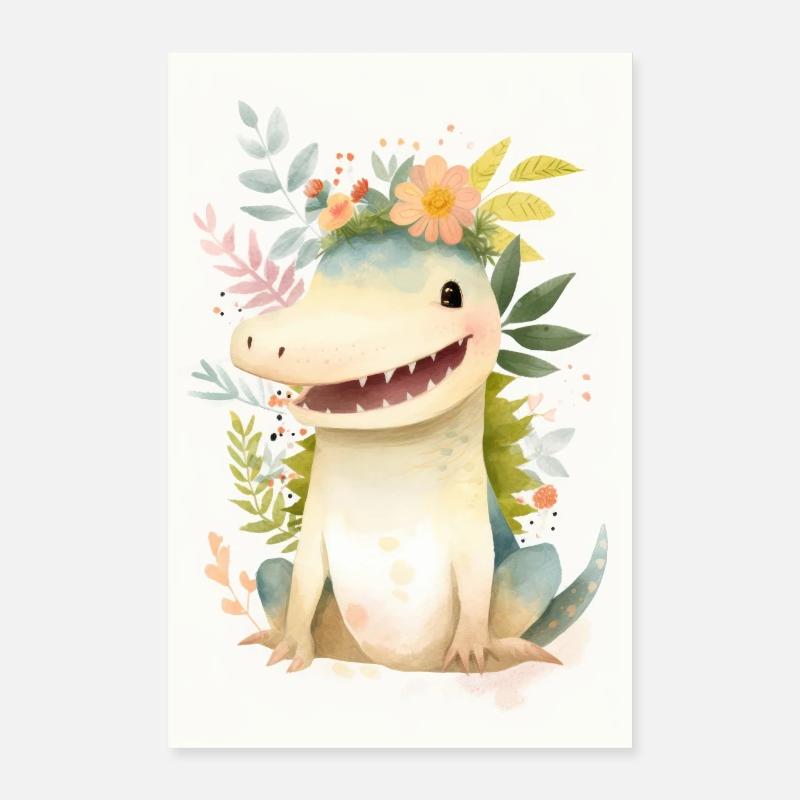 Mignon bébé dragon 2 Poster 40 x 60 cm