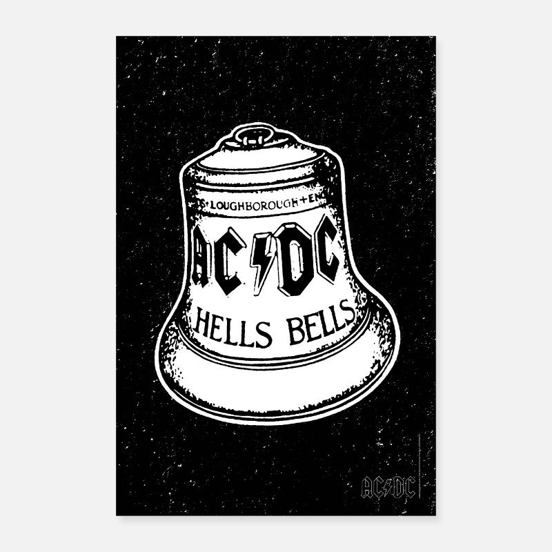 AC/DC Hells Bells Logo Cloche Poster 40 x 60 cm