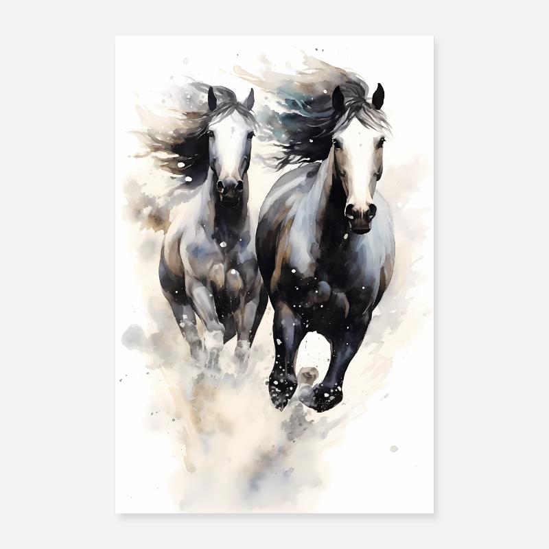 Equitation Equitation Equitation Saut d’obstacles Poster 40 x 60 cm