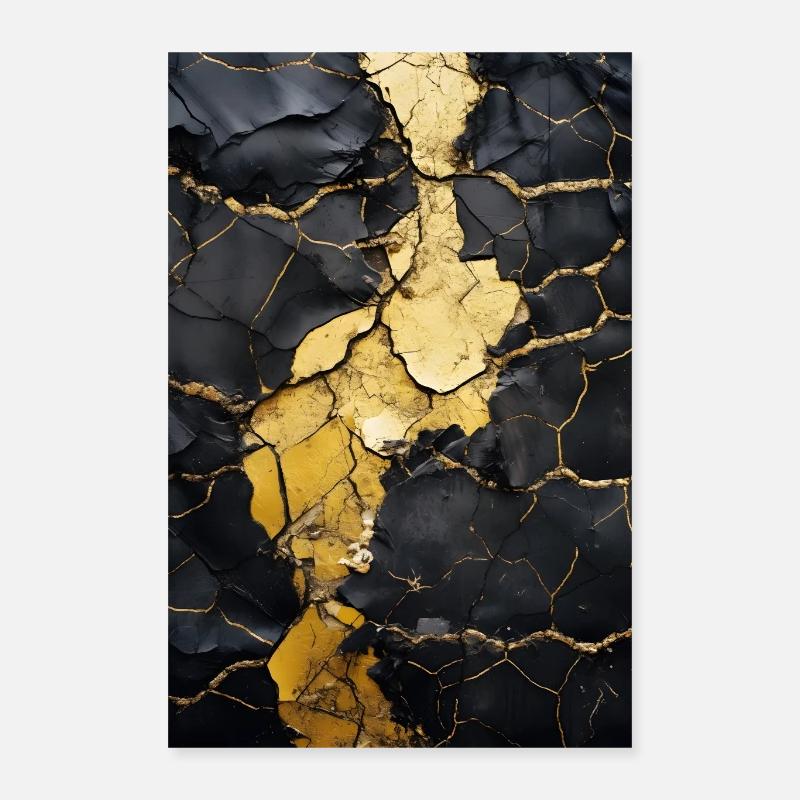 Texture de pierre naturelle en marbre Poster 40 x 60 cm