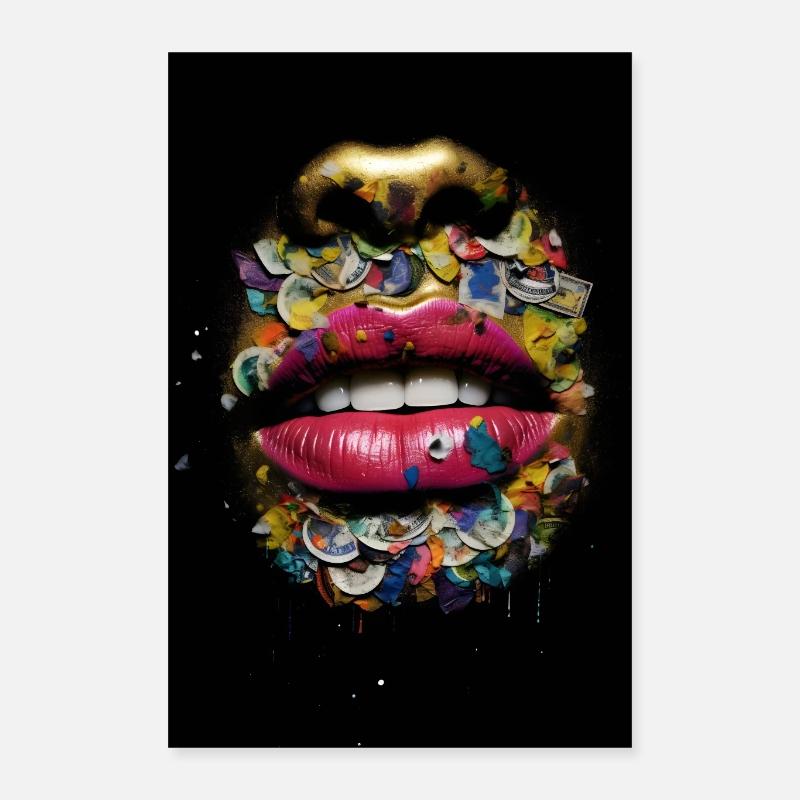 Lèvres Poster 40 x 60 cm
