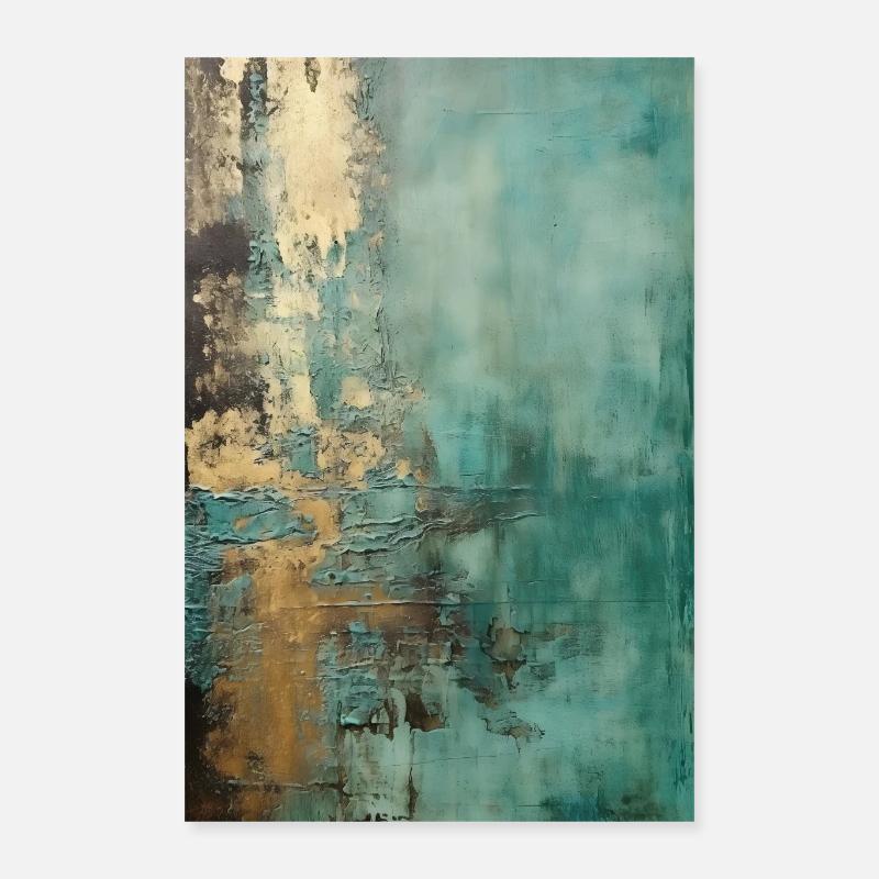 Marble Natural Stone Texture - Poster 16" x 24" (40x60 cm) - white
