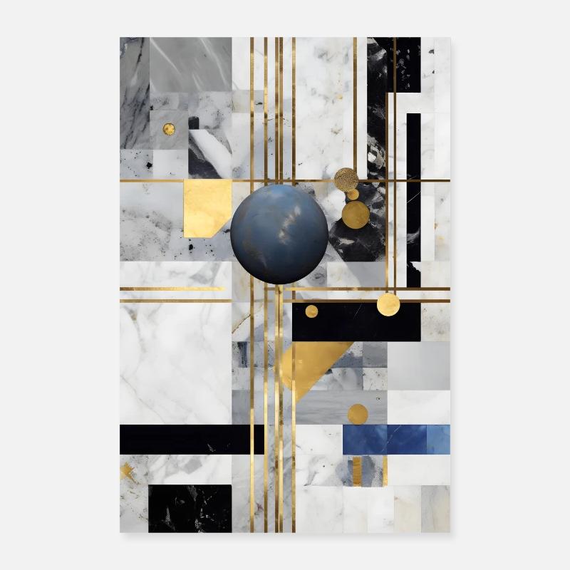 Marble Natural Stone Texture Poster 16" x 24" (40x60 cm)