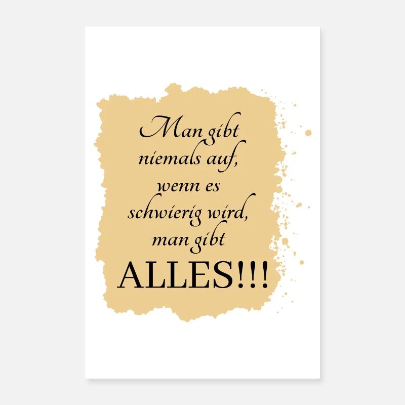 POSITIVE EINSTELLUNG MINDSET Motivation Poster 40x60 cm