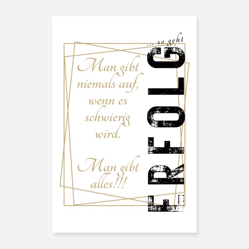 POSITIVE EINSTELLUNG MINDSET Motivation Poster 40x60 cm