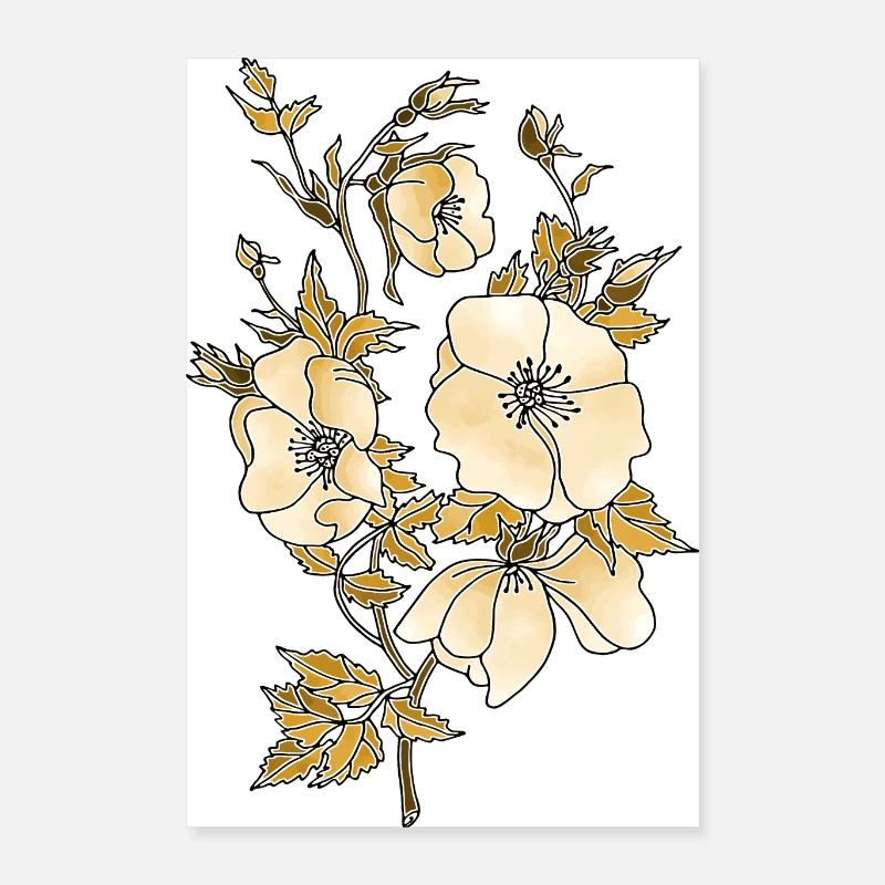 Blumen Poster 40x60 cm