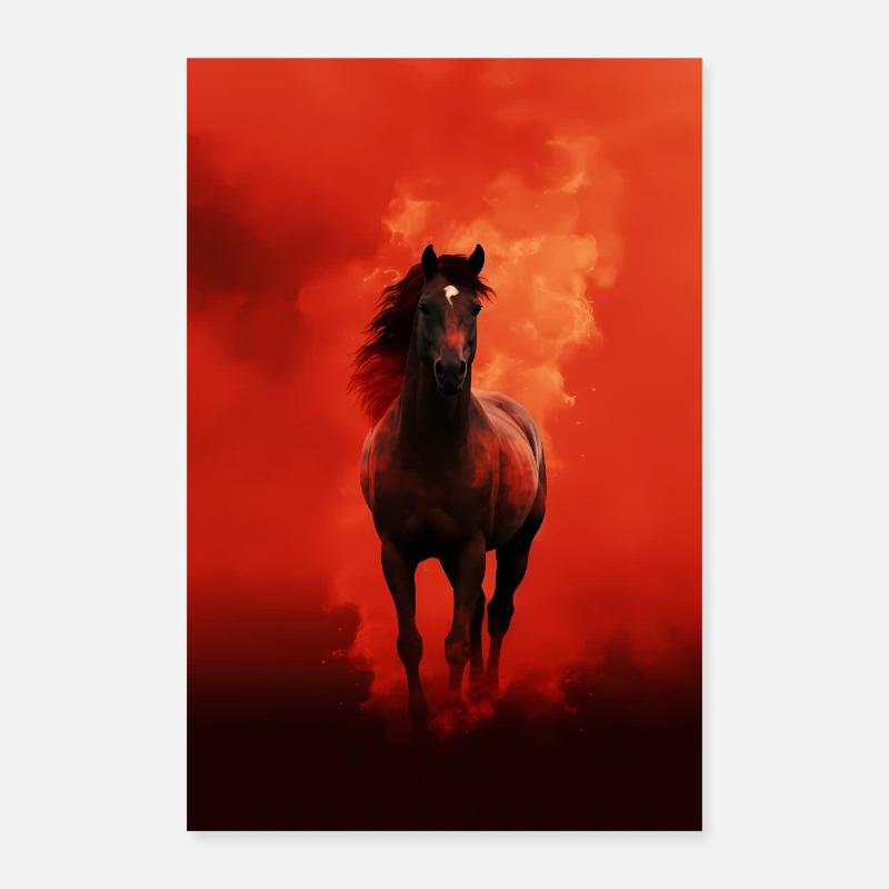 Equitation Equitation Equitation Saut d’obstacles Poster 40 x 60 cm