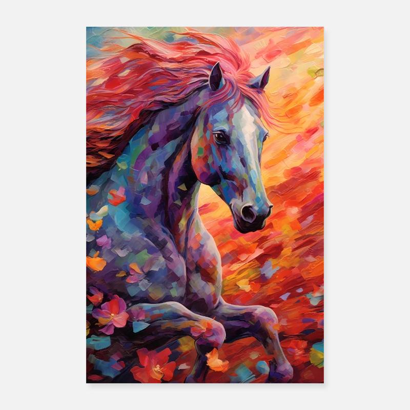 Equitation Equitation Equitation Saut d’obstacles Poster 40 x 60 cm