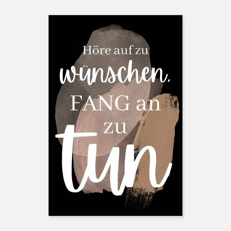 POSITIVE EINSTELLUNG MINDSET Motivation Poster 40x60 cm
