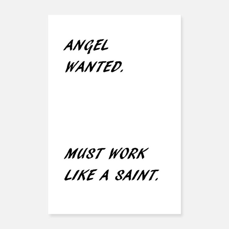 Ange - Poster 40 x 60 cm - blanc