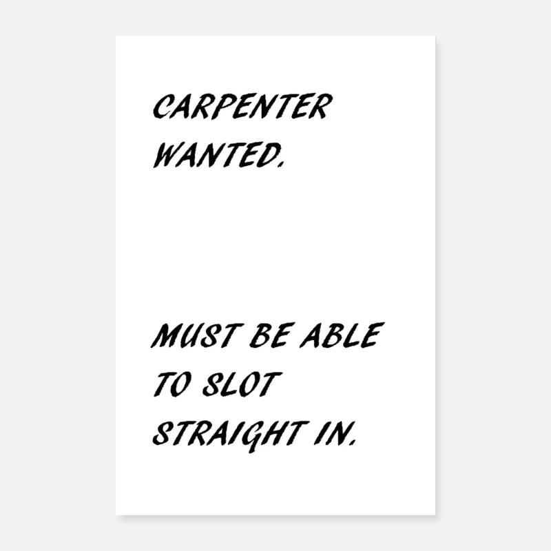 CARPENTER Poster 16" x 24" (40x60 cm)