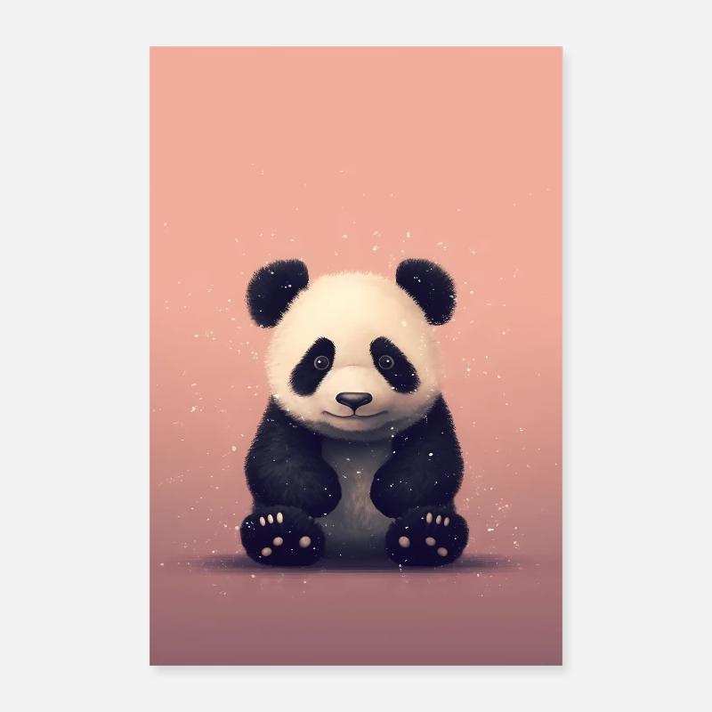 Pandabär Panda Tier Pandas Poster 40x60 cm