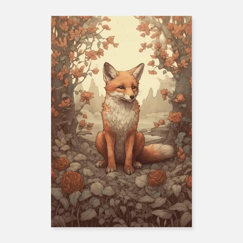 Fuchs Füchse Tier Poster 40x60 cm