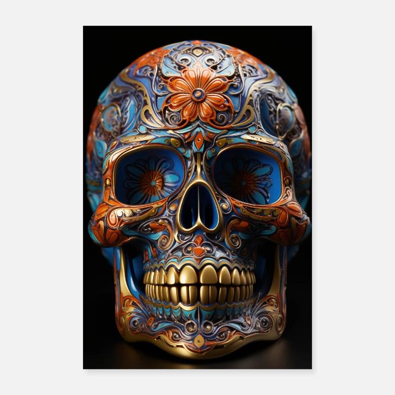 Schädel 005 Poster 40x60 cm