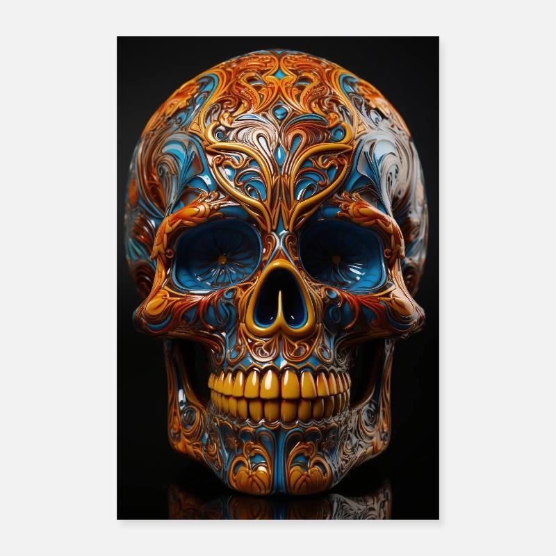 Schädel 07 Poster 40x60 cm