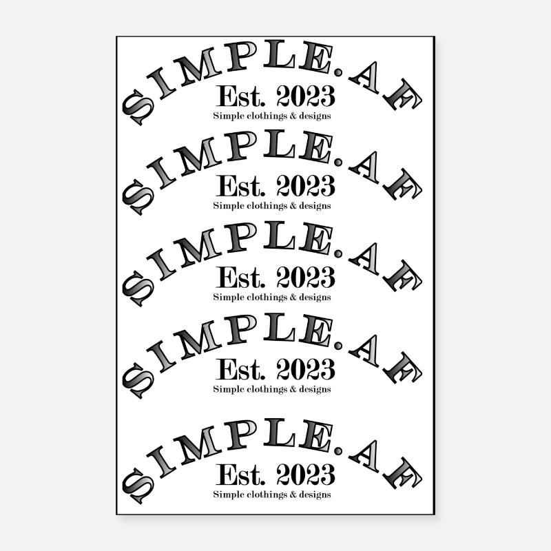 Impression d’affiche de logo incurvé Poster 40 x 60 cm