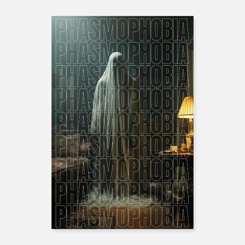 Phasmophobia Inspired Ghost Hunter Graphic Poster 16" x 24" (40x60 cm)