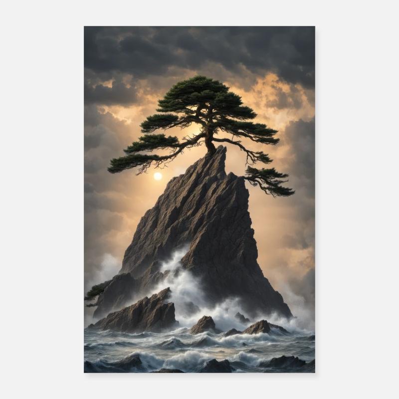 Solitude dans le chaos Poster 40 x 60 cm