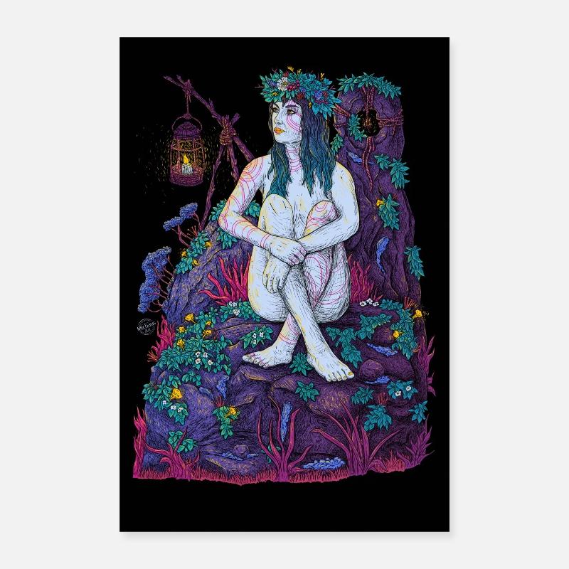 Rituel - Poster 40 x 60 cm - blanc