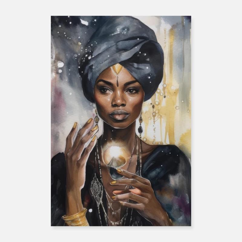 Magisches Hexen Bild Poster 40x60 cm